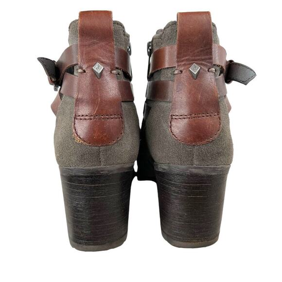 SAM EDELMAN the Hannah Lug Sole Booties in Gray Women's Size 7 - Picture 8 of 15
